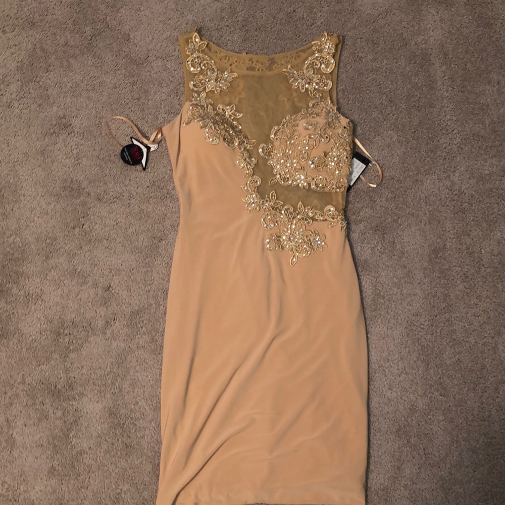Medium Hot Miami Styles tan dress
